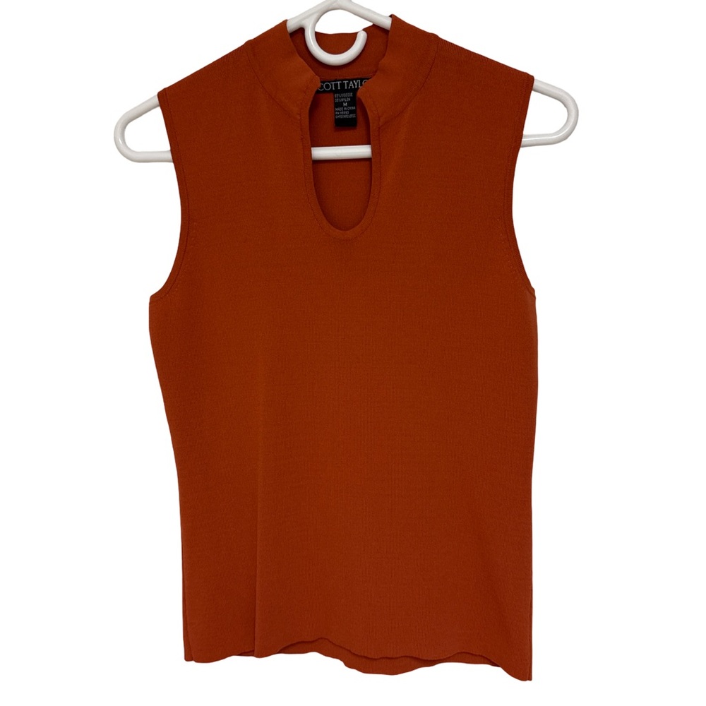 Scott Taylor Sleeveless Sweater Top Women’s Medium